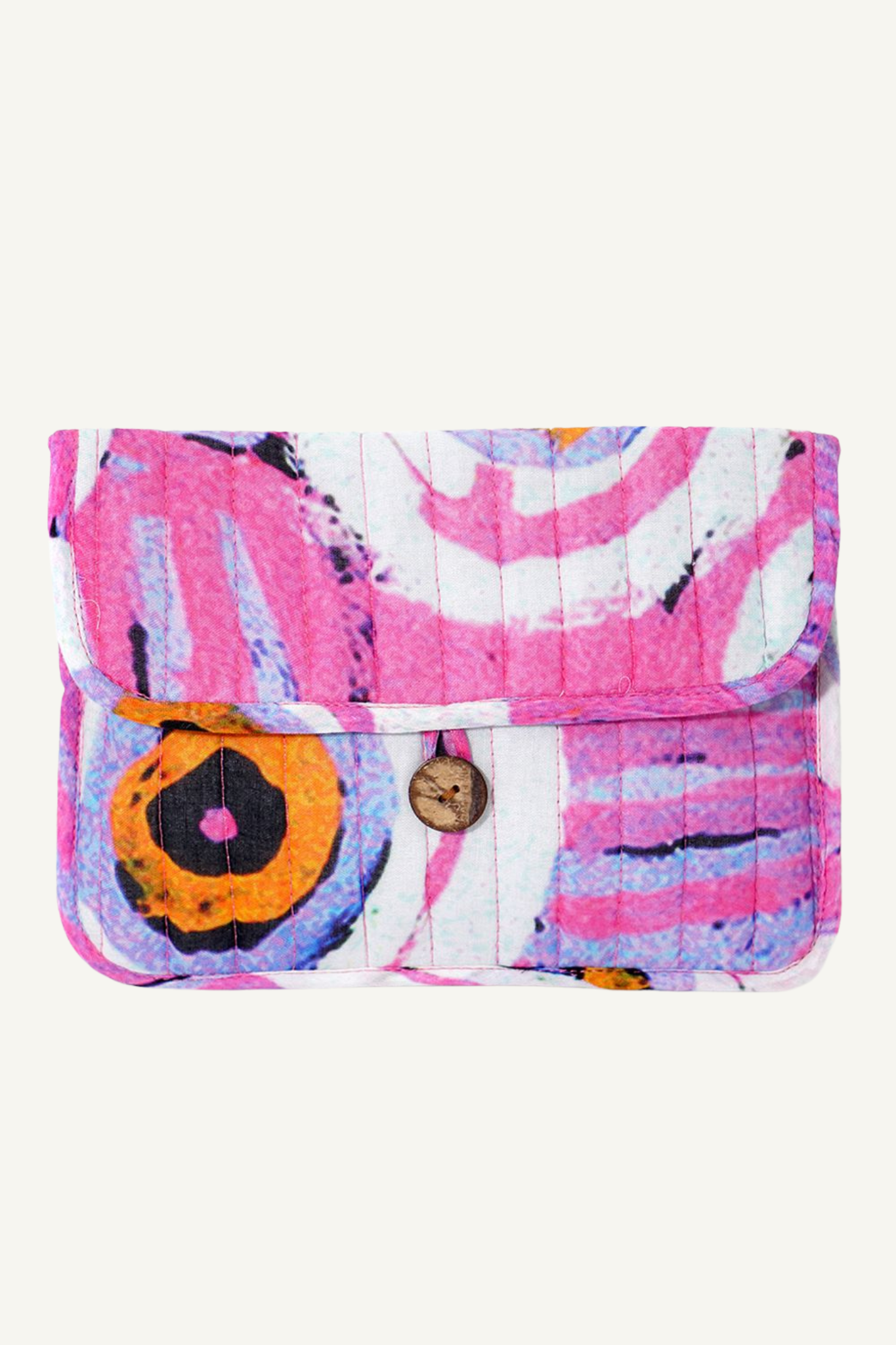 Quilted Buttoned Pouch - Murdie Morris #2