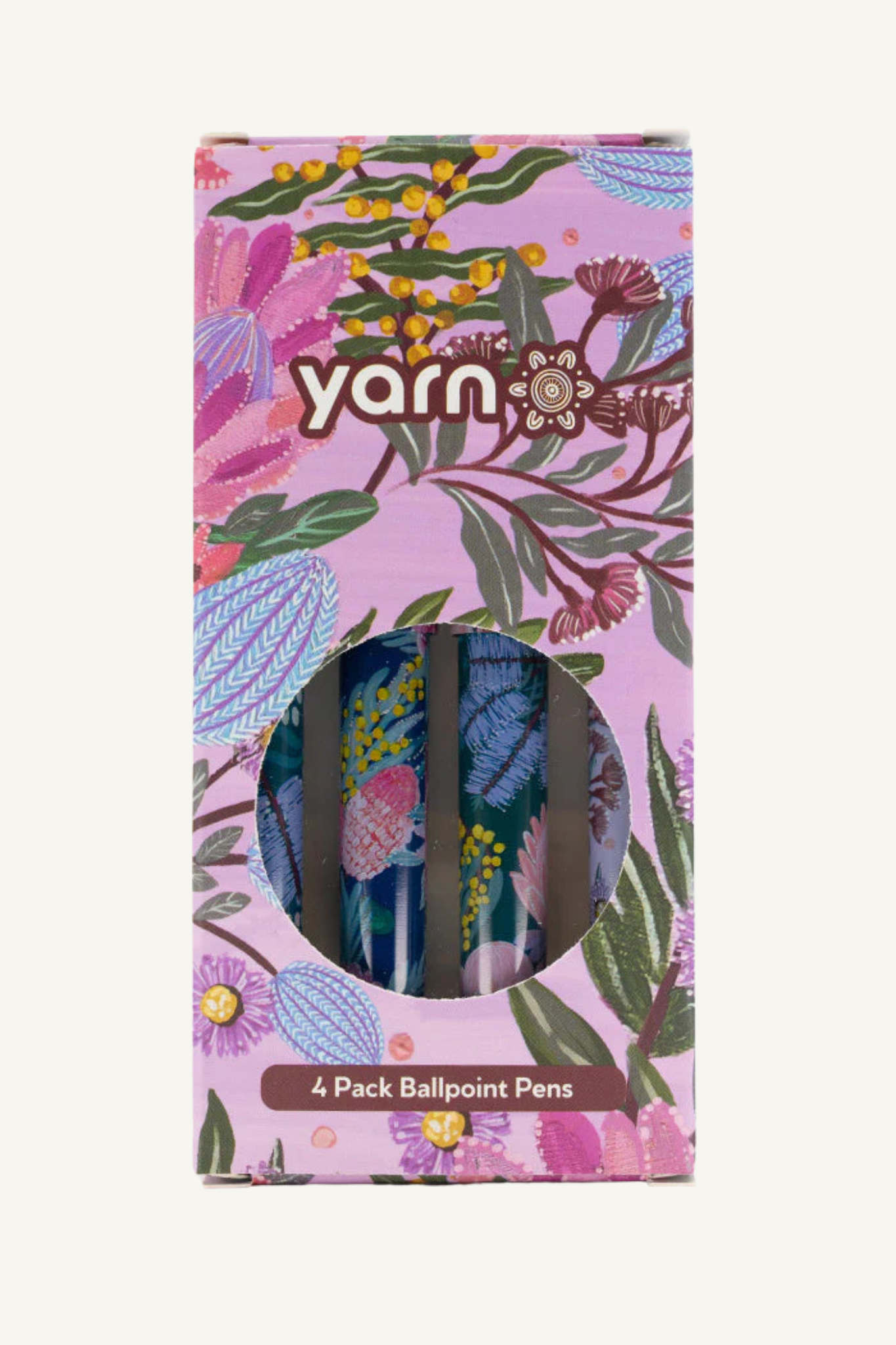 Jessica Begg 'Native Flowers' Ballpoint Pen (4 Pack)