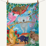 Wildlife Down Under Tea Towel