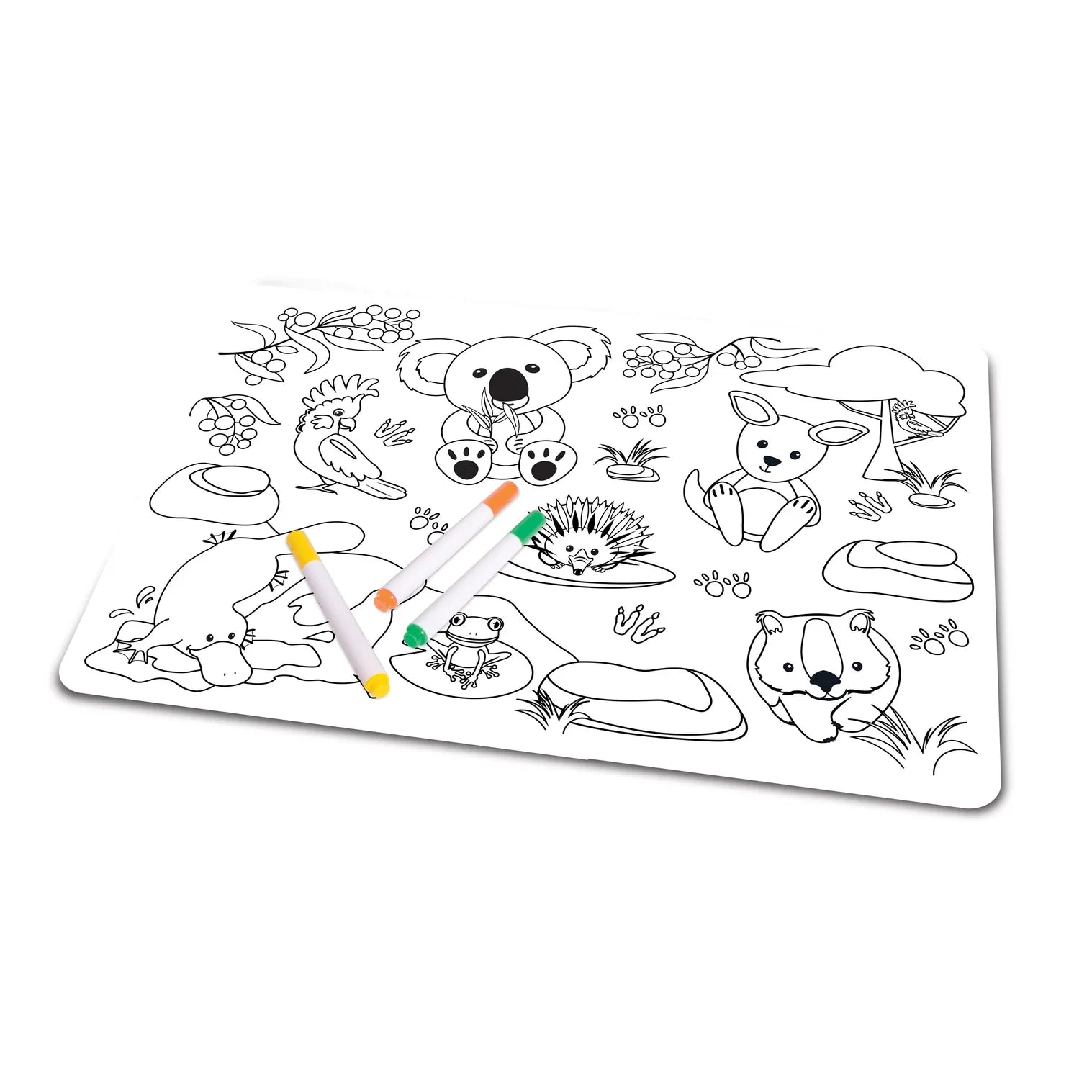 Colour in Placemat - Aussie Animals