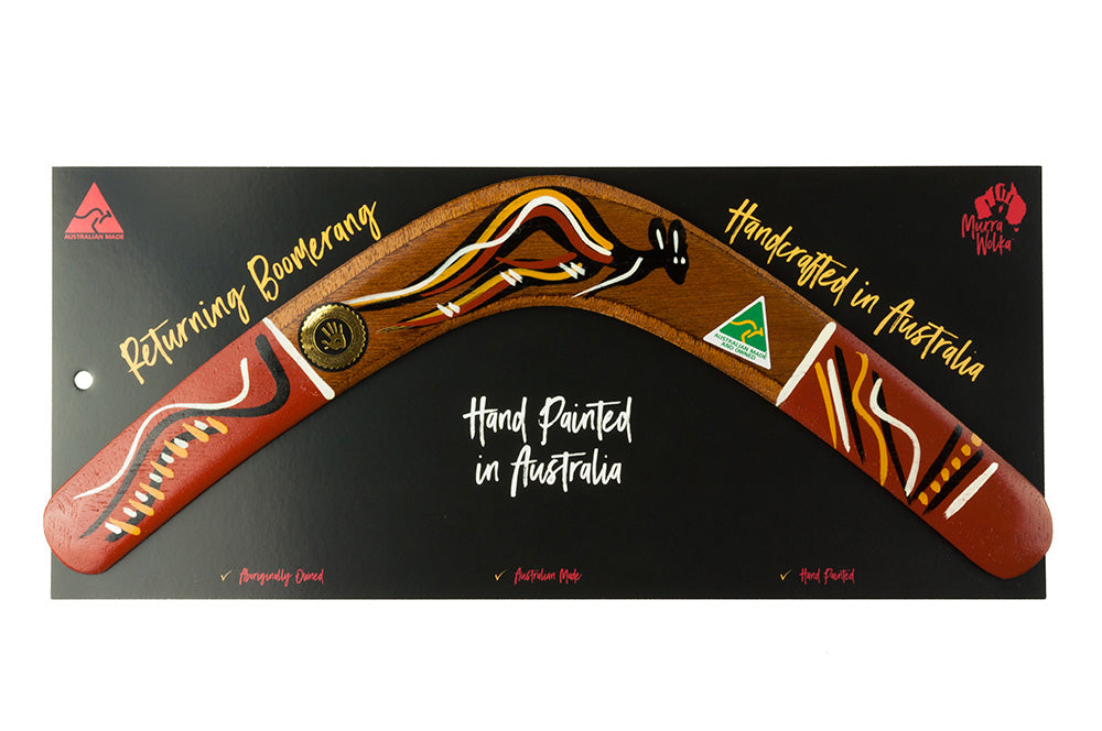 Murra Wolka 14″ Traditional Carded Returning Boomerang