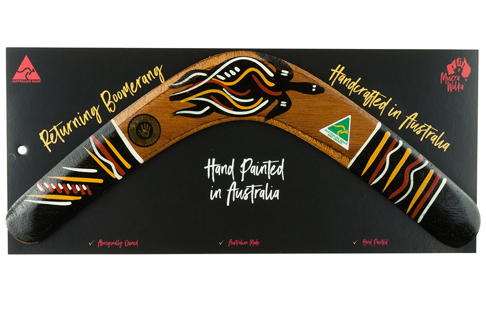 Murra Wolka 14″ Traditional Carded Returning Boomerang