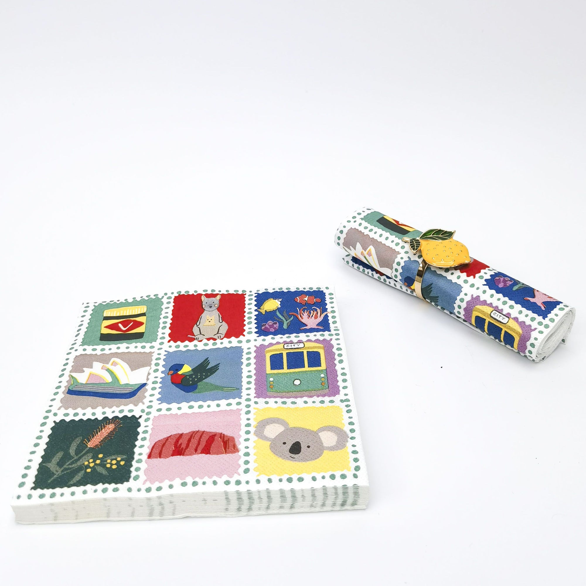 Australiana Napkins Colourful