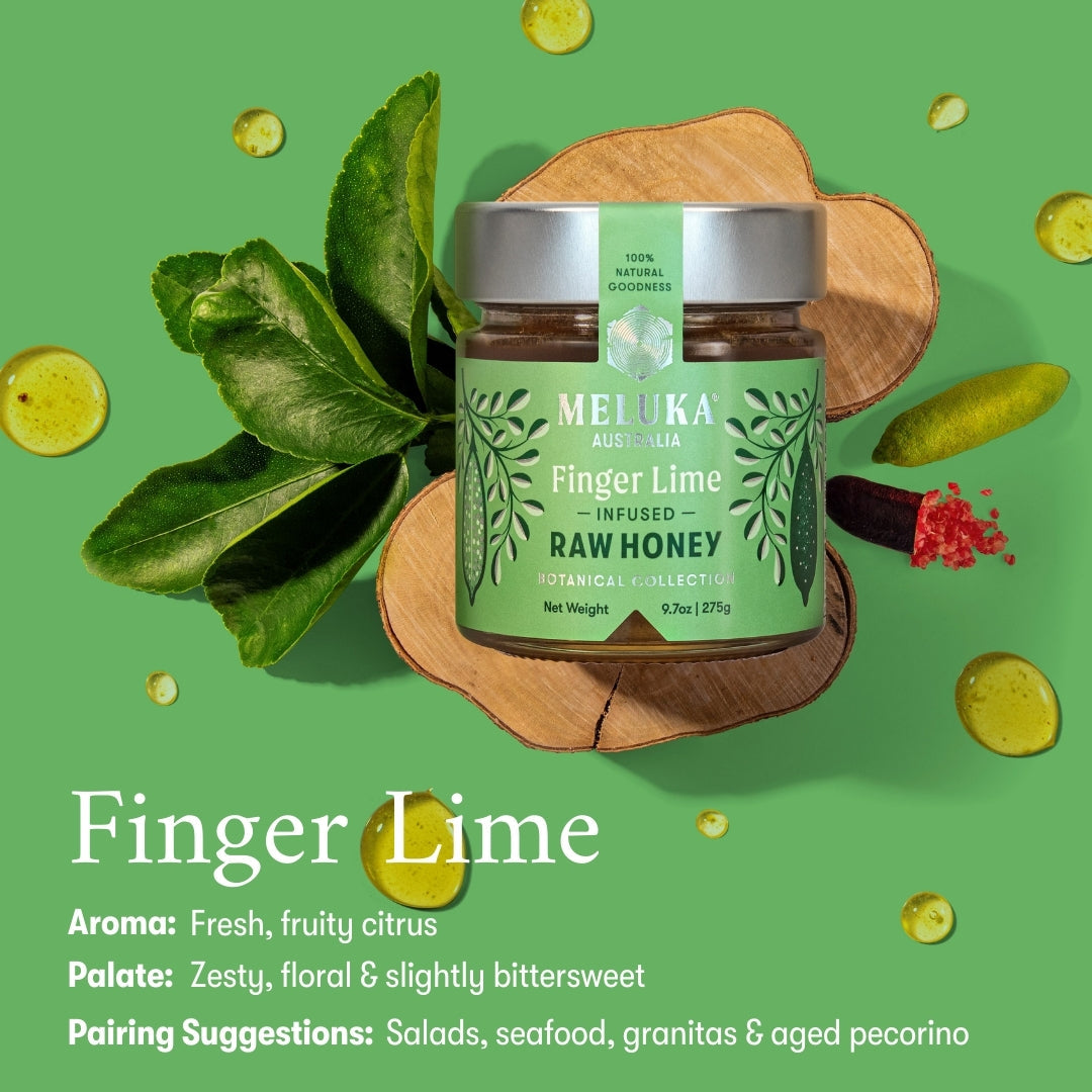 Finger Lime Infused Raw Honey