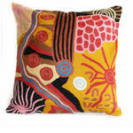 Cushion Cover - Damien and Yilpi Marks {SMALL} - Kakadu-Plum-Co