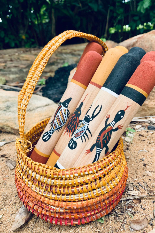 Aboriginal Songline Clapsticks
