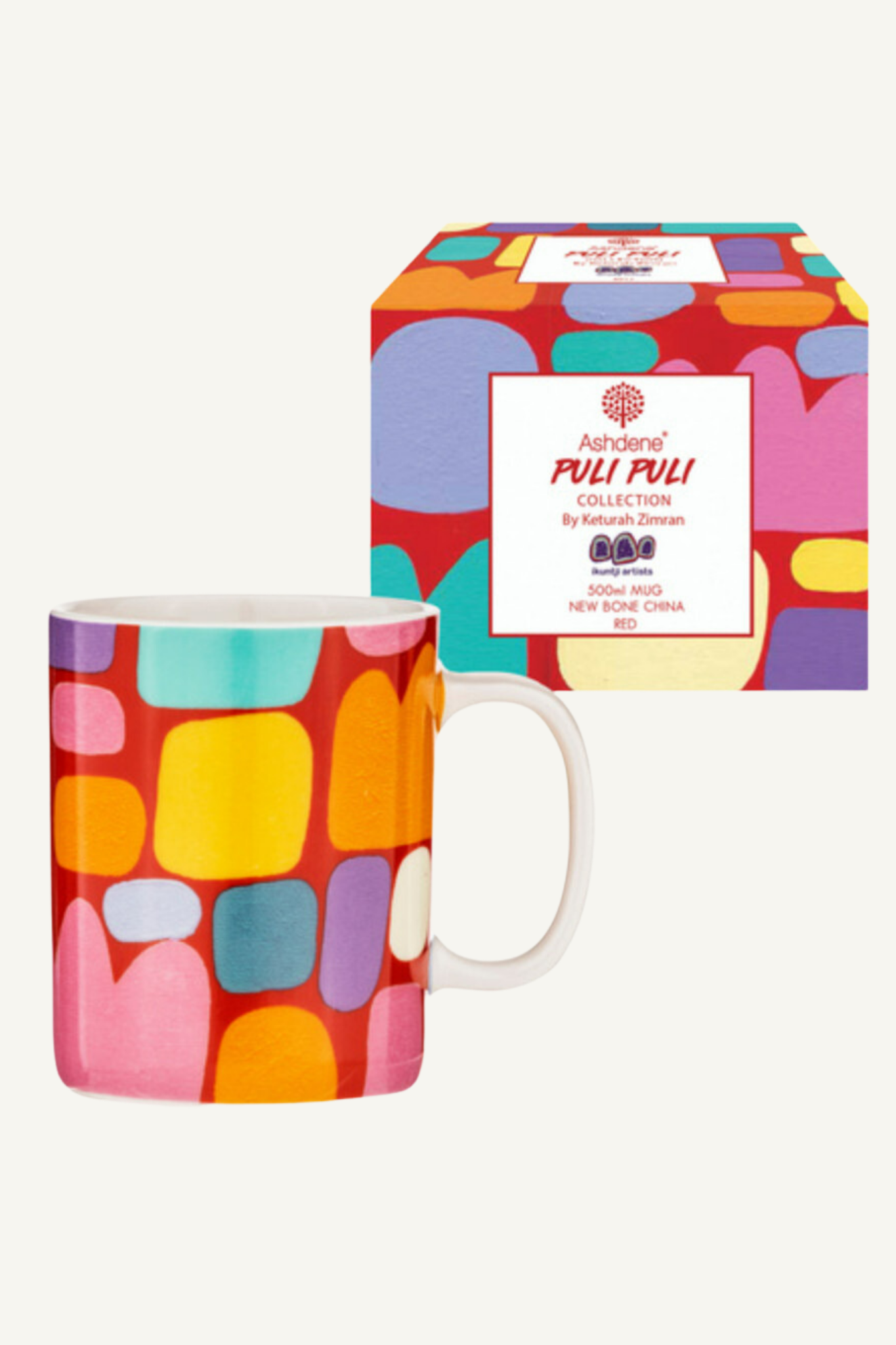 Ashdene Puli Puli Mug 350ml Red