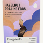 Loving Earth Hazelnut Praline Eggs Dark Chocolate