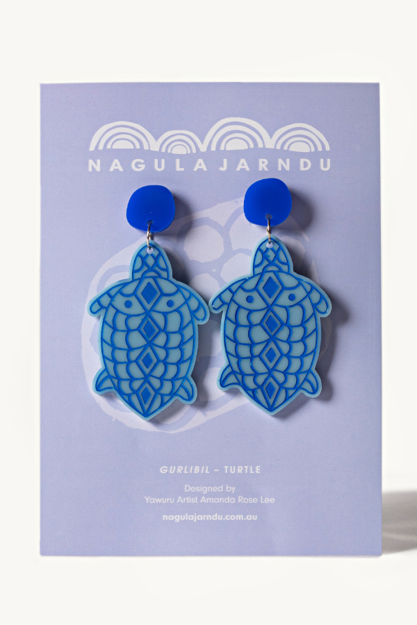 ‘Gurlibil’ Turtle earrings